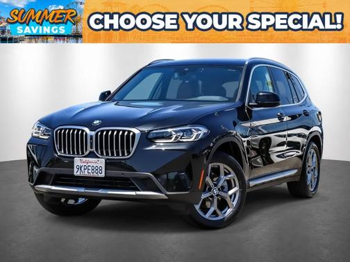 Black Sapphire Metallic 2024 BMW X3 xDrive30i