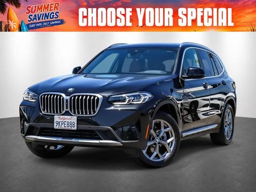 Black Sapphire Metallic 2024 BMW X3 xDrive30i