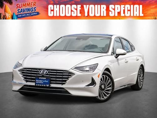 Hyper White 2022 Hyundai SONATA Hybrid Limited