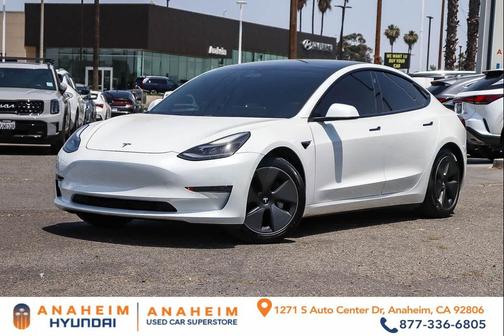 White 2021 Tesla Model 3 Standard Range Plus