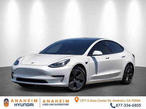 White 2021 Tesla Model 3 Standard Range Plus