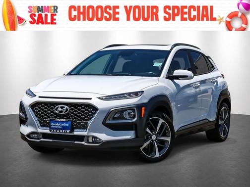 Chalk White 2020 Hyundai KONA Limited