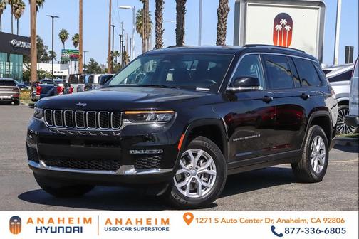 Diamond Black Crystal Pearlcoat 2021 Jeep Grand Cherokee L Limited