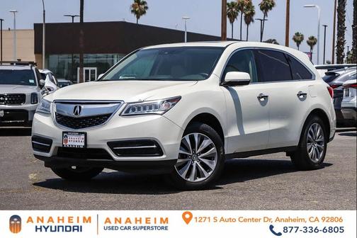 White 2016 Acura MDX 3.5L w/Technology Package