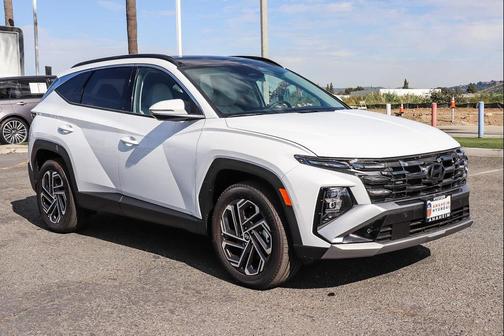 Creamy White Pearl 2026 Hyundai TUCSON Hybrid Limited