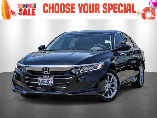 Crystal Black Pearl 2021 Honda Accord LX 1.5T