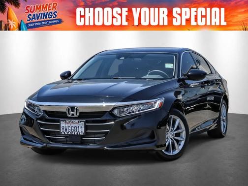 Crystal Black Pearl 2021 Honda Accord LX 1.5T