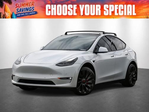 White 2022 Tesla Model Y Performance Dual Motor All-Wheel Drive