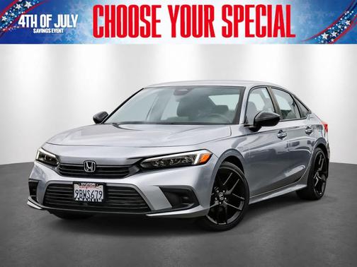 Lunar Silver Metallic 2022 Honda Civic Sport