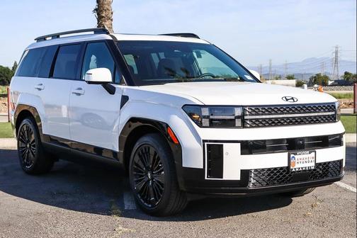 Serenity White 2026 Hyundai SANTA FE HEV Calligraphy