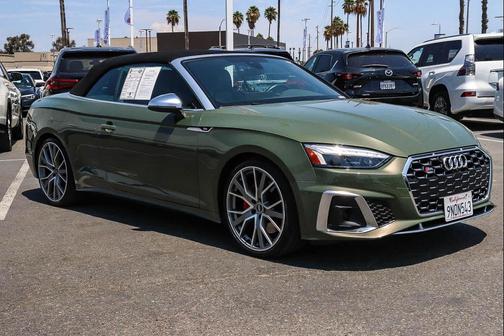 District Green Metallic/Black Roof 2024 Audi S5 Premium Plus TFSI quattro Tiptronic