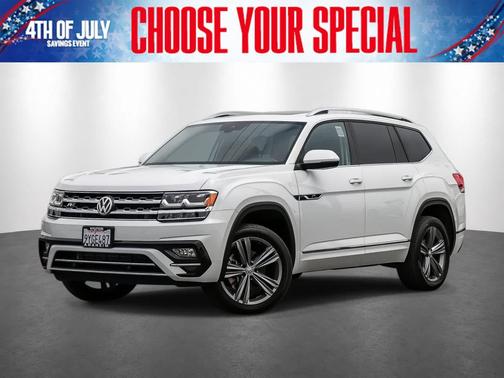 Pure White 2019 Volkswagen Atlas 3.6L SEL