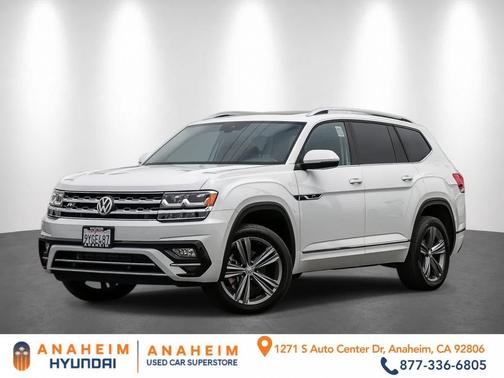 Pure White 2019 Volkswagen Atlas 3.6L SEL