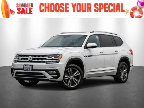 Pure White 2019 Volkswagen Atlas 3.6L SEL