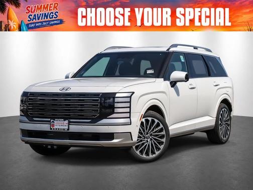 Creamy White Pearl 2026 Hyundai Palisade Hybrid Calligraphy
