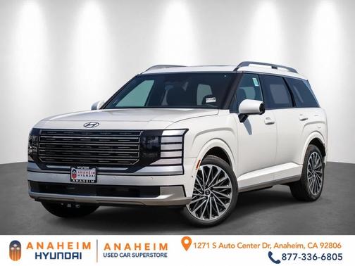 Creamy White Pearl 2026 Hyundai Palisade Hybrid Calligraphy