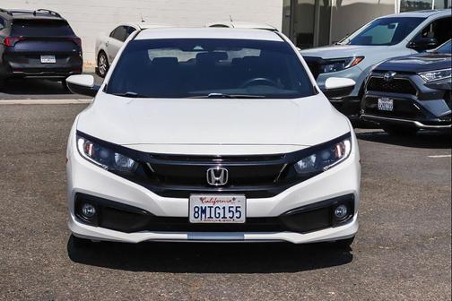 Platinum White Pearl 2019 Honda Civic Sport