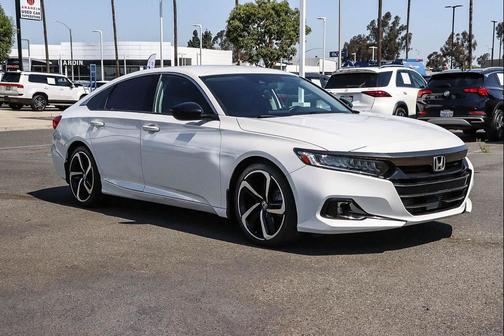 Platinum White Pearl 2021 Honda Accord Sport SE 1.5T