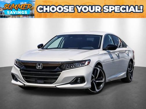 Platinum White Pearl 2021 Honda Accord Sport SE 1.5T