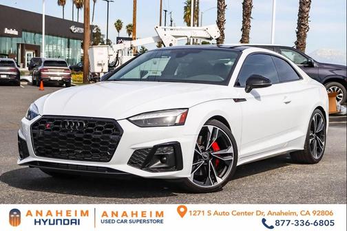 Glacier White Metallic 2023 Audi S5 Premium Plus TFSI quattro Tiptronic