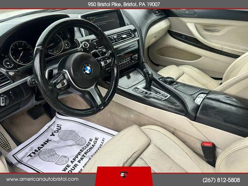 White 2015 BMW 640 i xDrive