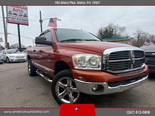 Orange 2008 Dodge Ram 1500 SLT Quad Cab