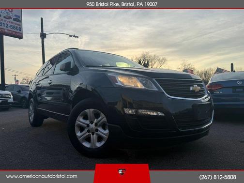 Blue 2017 Chevrolet Traverse LS