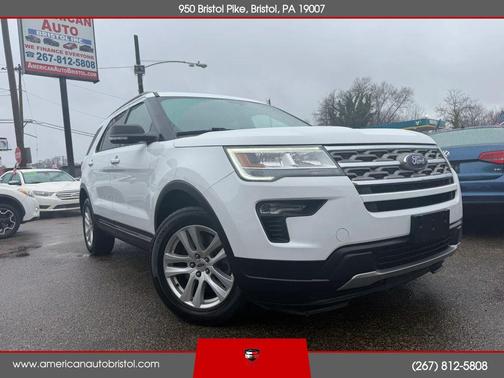 White 2018 Ford Explorer XLT