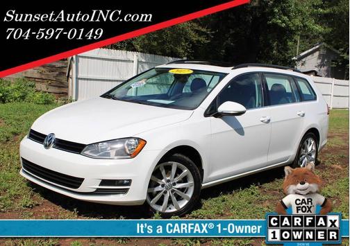 Pure White 2016 Volkswagen Golf SportWagen TSI SE 4-Door