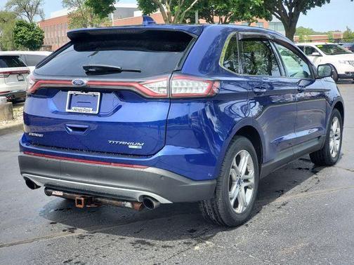Deep Impact Blue Metallic 2015 Ford Edge Titanium