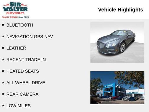 2016 Bentley Continental GT W12