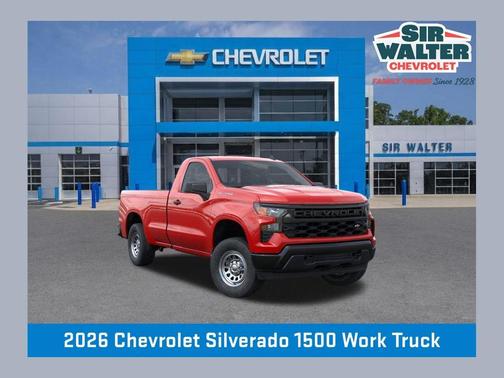Red 2026 Chevrolet Silverado 1500 WT