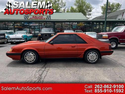 Orange 1984 Ford Mustang SVO