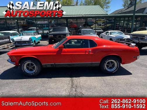 Orange 1970 Ford Mustang Mach 1