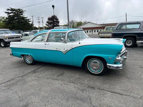 Light Blue 1955 Ford Fairlane Crown Victoria 2 Door