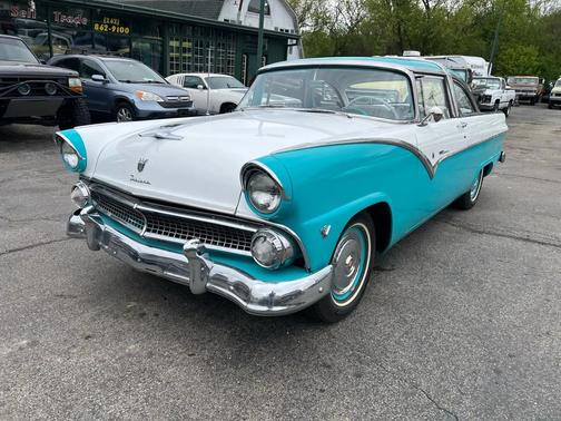 Light Blue 1955 Ford Fairlane Crown Victoria 2 Door