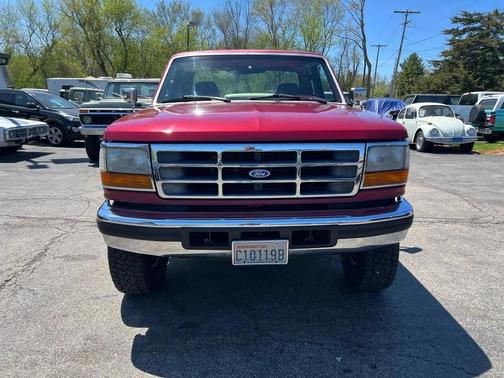 Red 1994 Ford F-250 XL SuperCab H/D