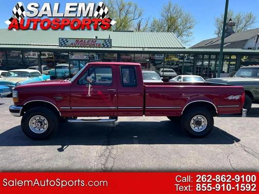Red 1994 Ford F-250 XL SuperCab H/D