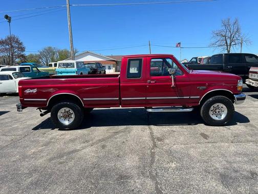 Red 1994 Ford F-250 XL SuperCab H/D