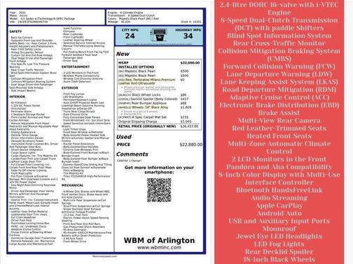 2021 Acura ILX Technology Package