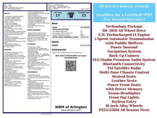 2011 Acura RDX Technology Package