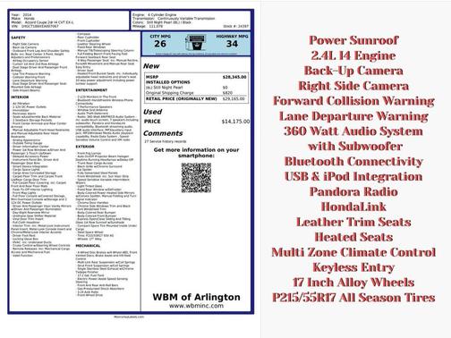2014 Honda Accord EX-L