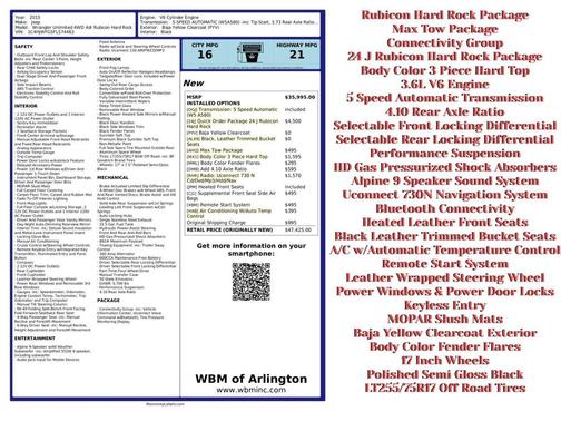 2015 Jeep Wrangler Unlimited Rubicon