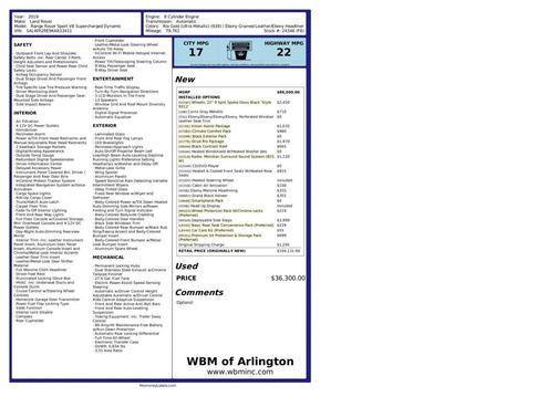 2019 Land Rover Range Rover Sport Supercharged Dynamic