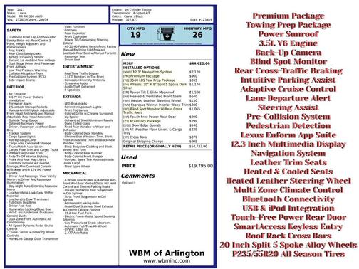 2017 Lexus RX 350 Premium