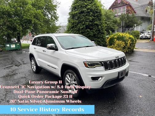 Bright White Clearcoat 2017 Jeep Grand Cherokee Limited