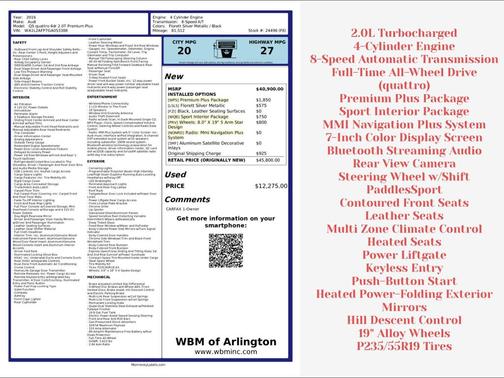 2016 Audi Q5 2.0T Premium Plus