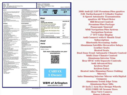 2016 Audi Q5 2.0T Premium Plus