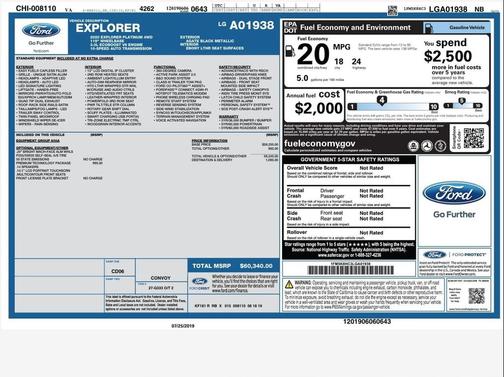 2020 Ford Explorer Platinum