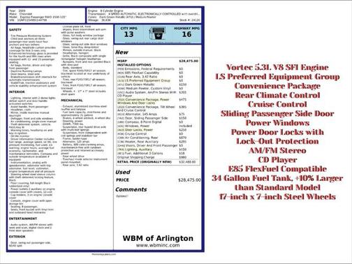 2009 Chevrolet Express 1500 Base